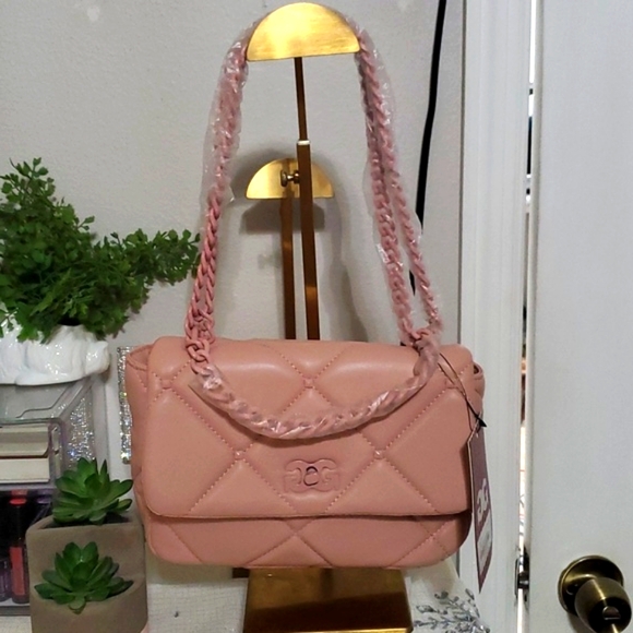 NWT GILDA PARIS SMALL QUILTED PINK BAGπππ - Picture 5 of 14